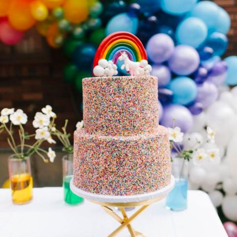 Olive's Rainbow Party Featured On Style Me Pretty