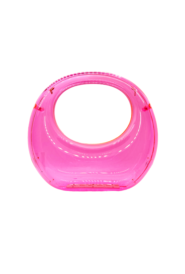 Acrylic Bubble Bag - Neon Pink