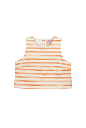 Audrey Top - L'Orange Stripe