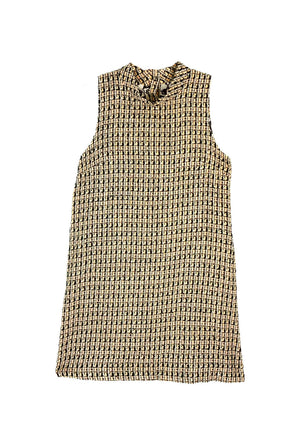 Sleeveless Mod Dress - Blush Tweed