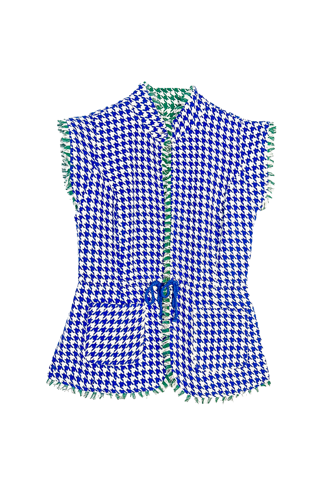 BURU x Mary Orton Reversible Vest - Houndstooth
