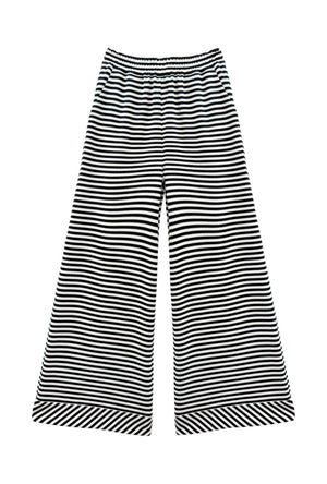 SAMPLE - BURU x Val Wide Leg Knit Trouser - Stripe Knit