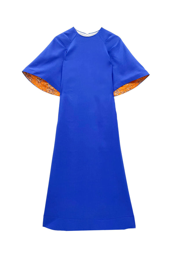 Buru x Old Soul Etiquette Bell Sleeve Astor Dress - Violet Linen
