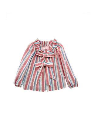 Bettie Ann Blouse - RWB Stripe