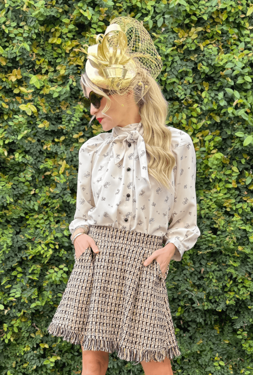 Big Bow Blouse - Bow Print