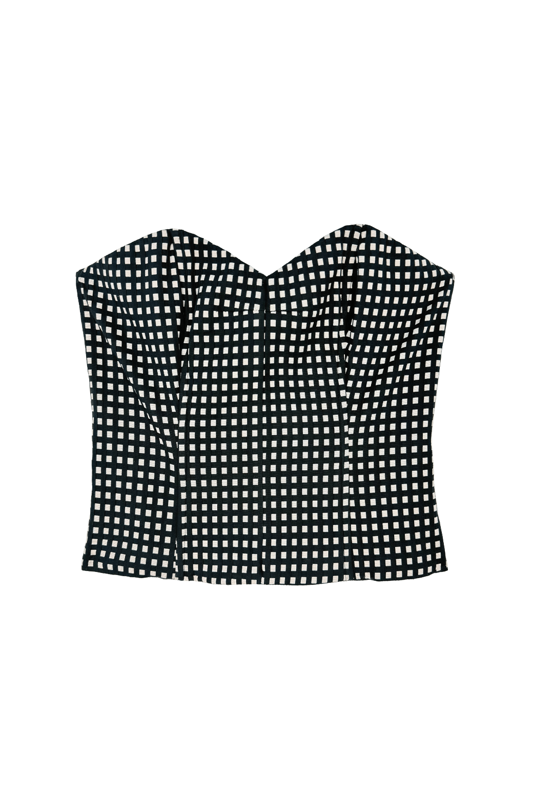 Birdie Bustier - Gingham Faille