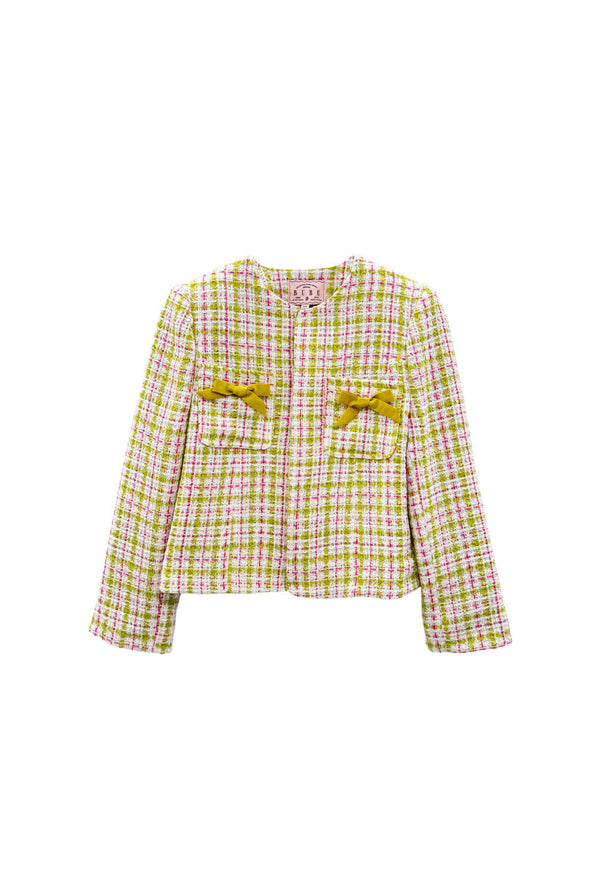 Buru x Old Soul Etiquette Bow Blazer - Spring Tweed