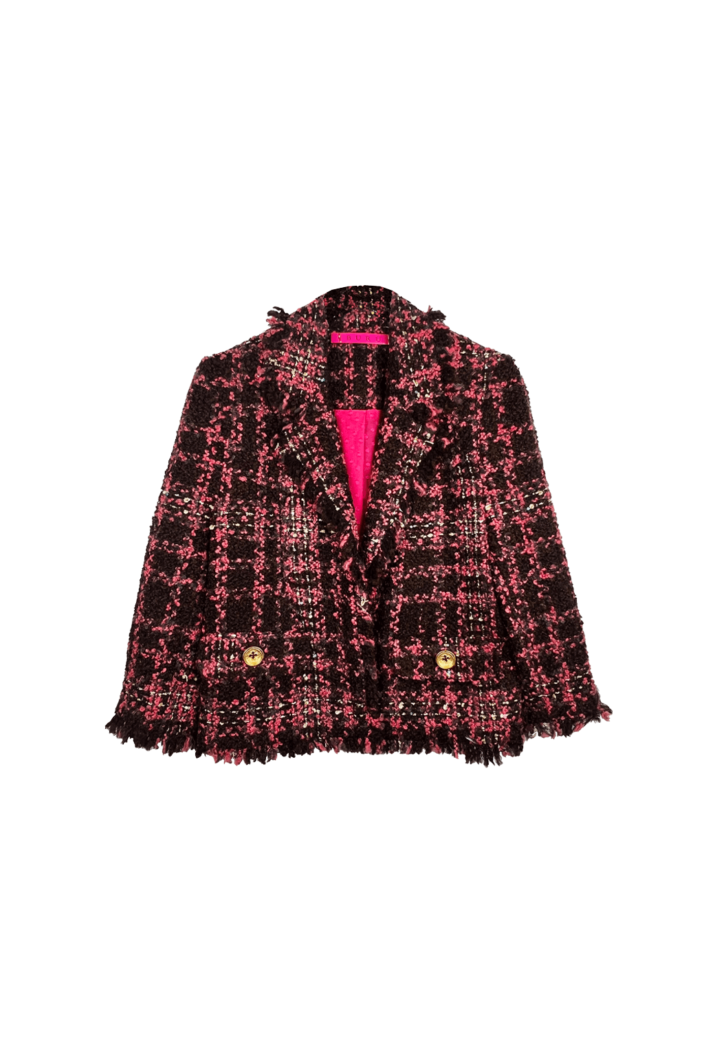 Boxy Blazer - Chocolate Tweed
