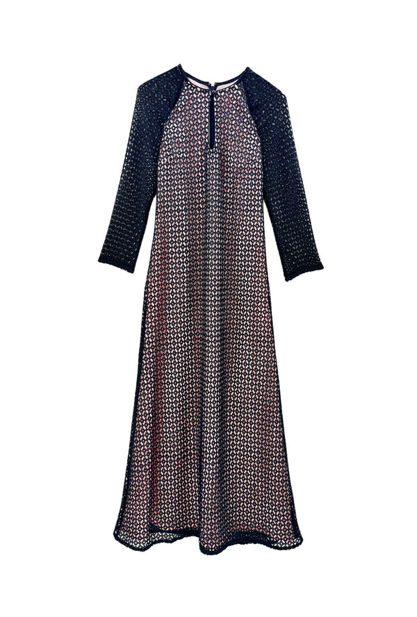 Keyhole Astor Dress - Black Lace