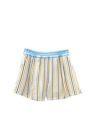 Buru x Megan Stokes Everyday Shorts - Popcorn Stripe