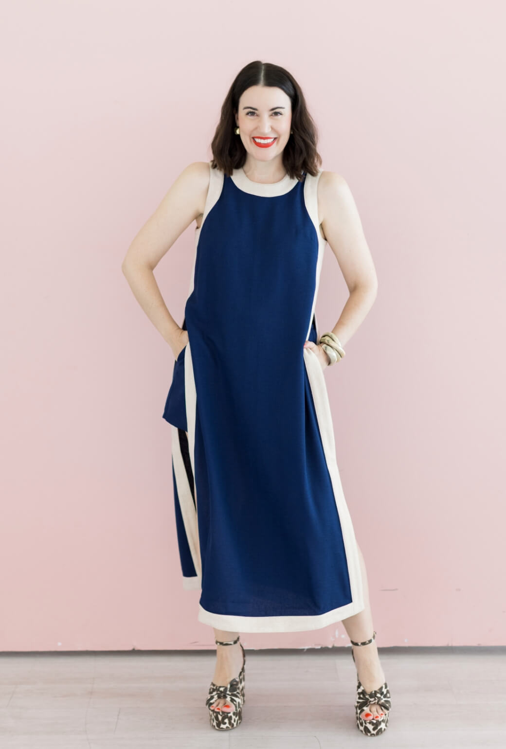 Buru x Val Bermuda Set - Navy & Taupe