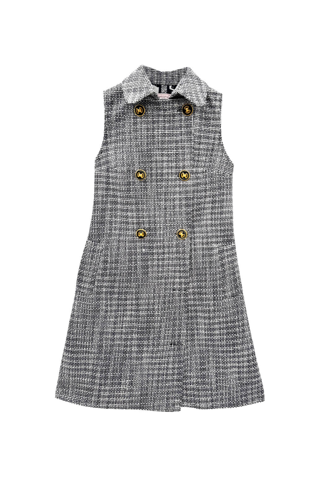 Buru x Val The Val Vest - Black & White Tweed