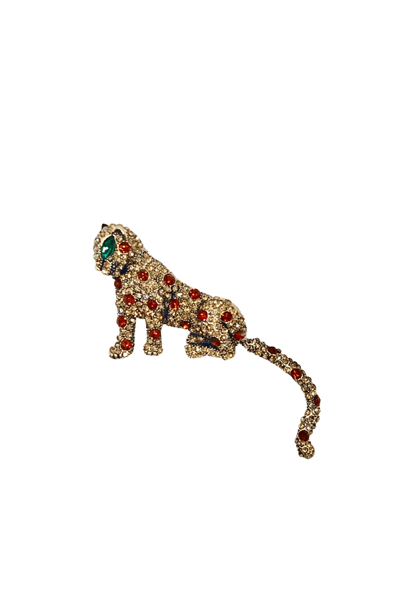 Cheetah Brooch - Gold