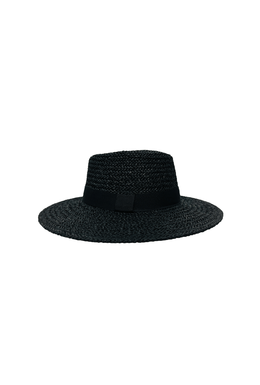 Coco Straw Hat & Tote - Black