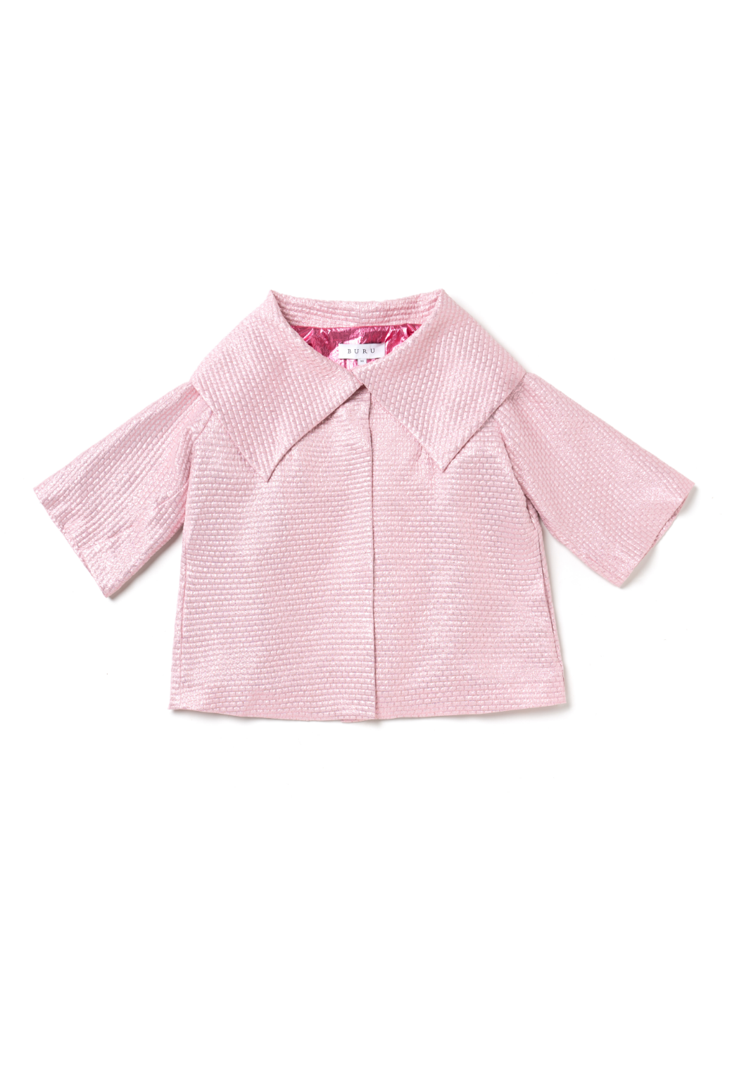 Cropped Car Coat - Pink Quilted – BURU