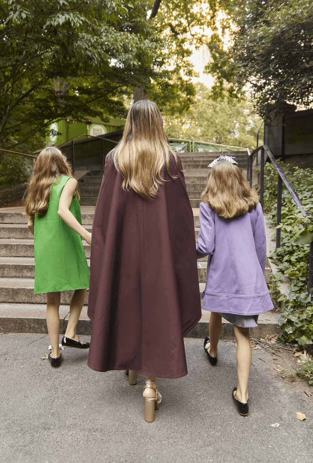 Deville Cape - Burgundy Herringbone