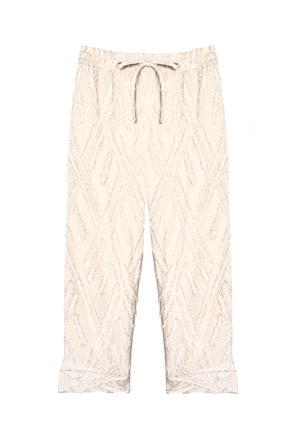 Everyday Pants - Ivory Fringe