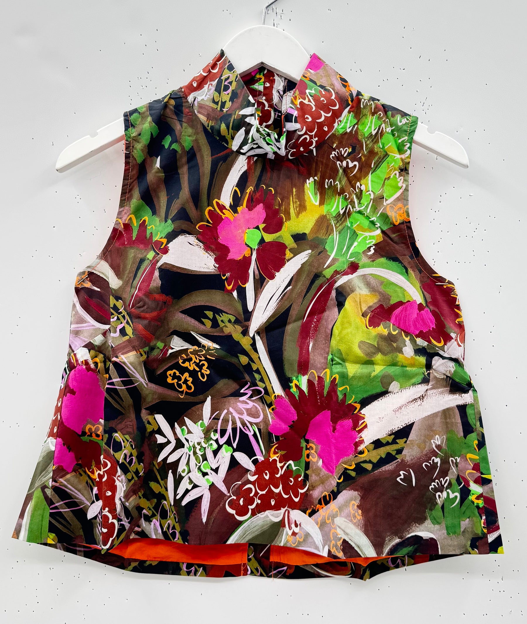 SAMPLE - Cropped Sleeveless Mod Top - Graffiti