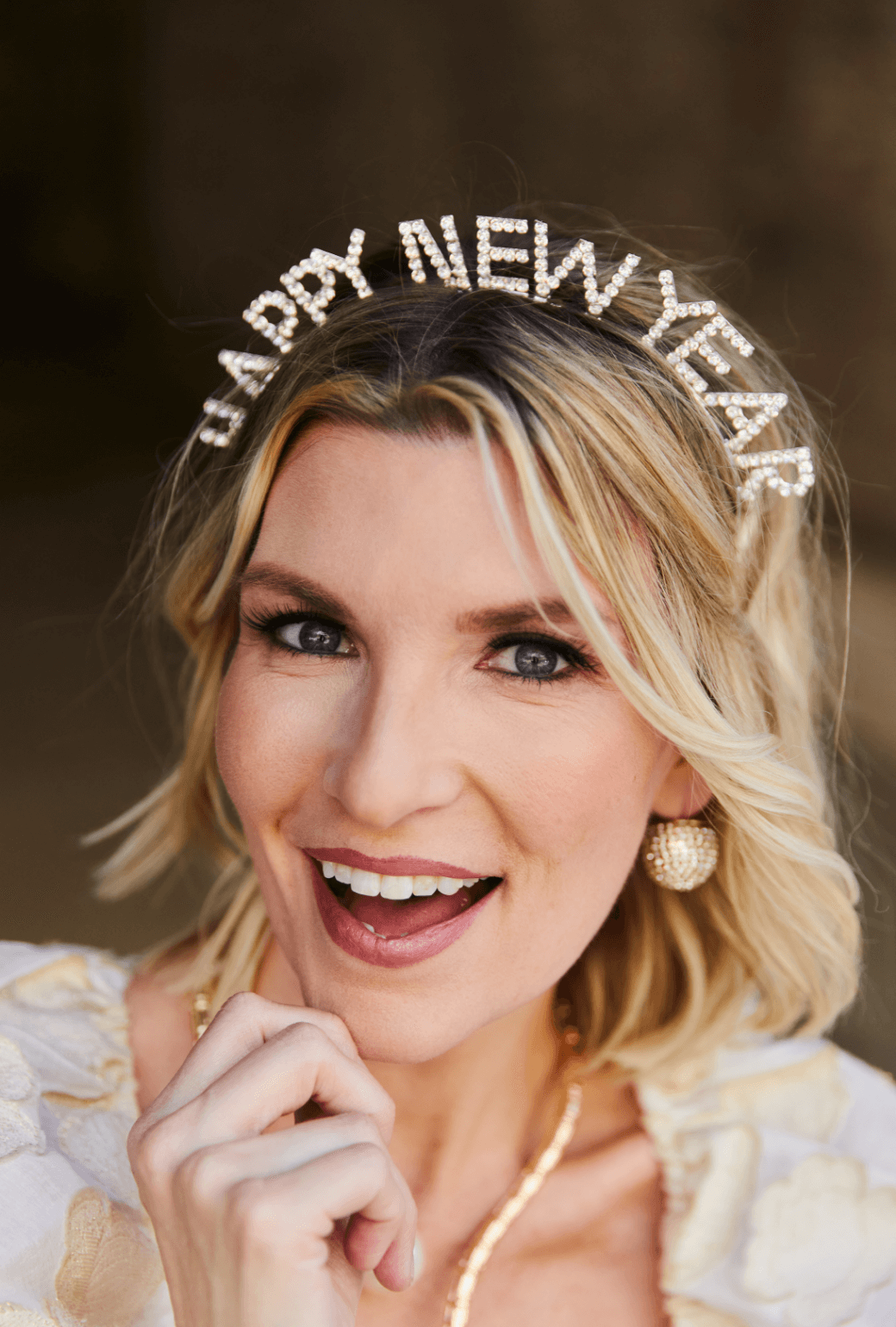 Happy New Year Headband - Rhinestone