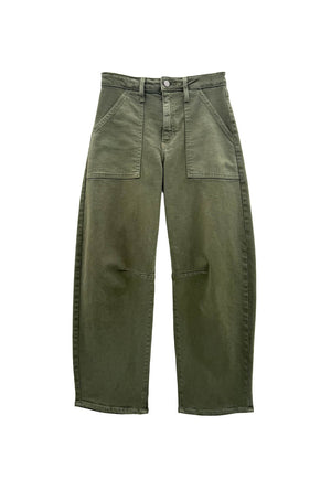 Horseshoe Jeans with Pockets - Olive
