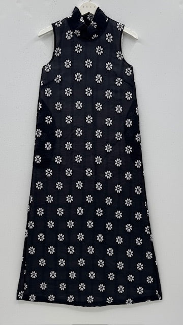 SAMPLE - Maxi Mod Dress - Black Fleur