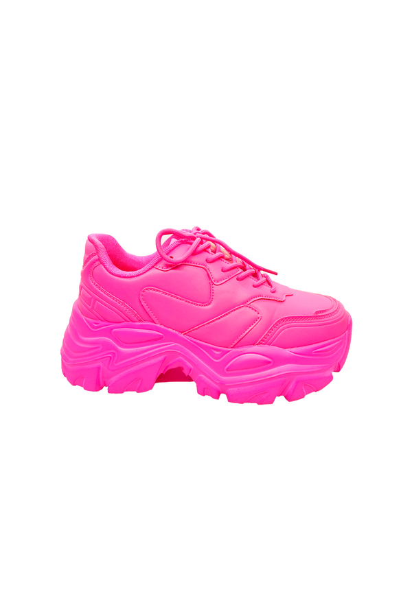 Jumbo Sneaker - Neon Pink