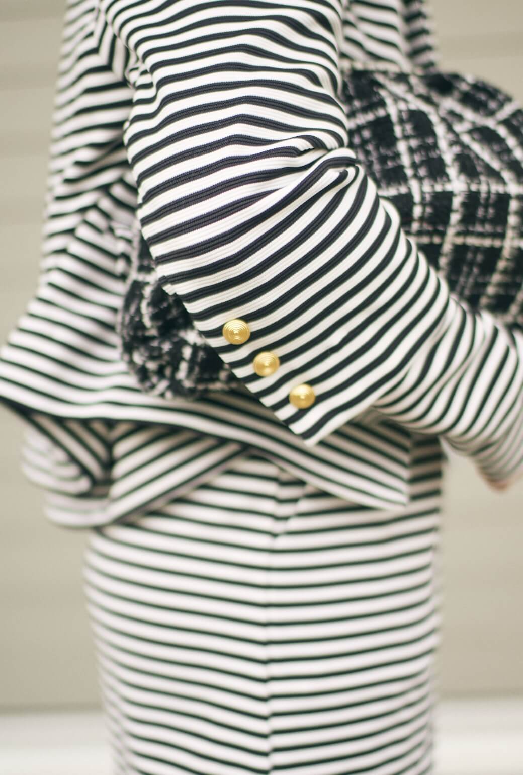 SAMPLE - BURU x Val Knit Blazer - Stripe Knit