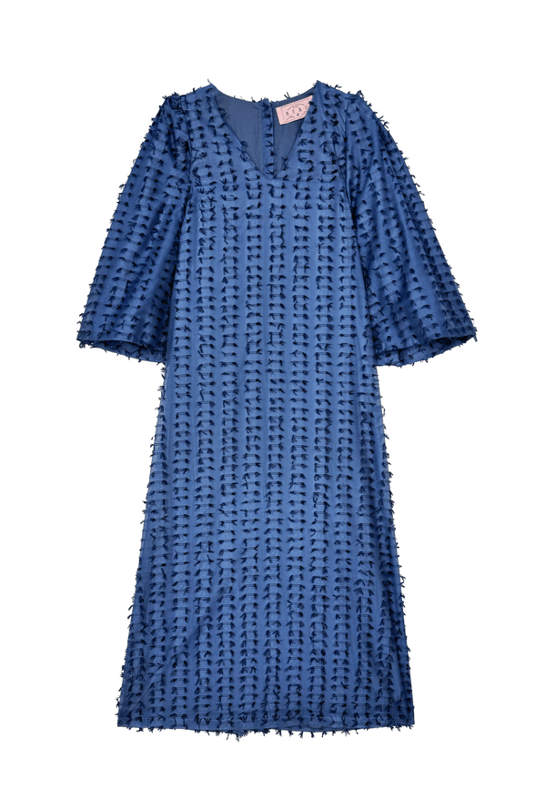 Le V Kaftan  - Navy Bows