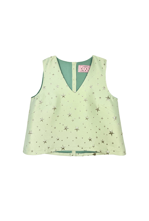 SAMPLE - Le V Mod Top - Celestial Mint