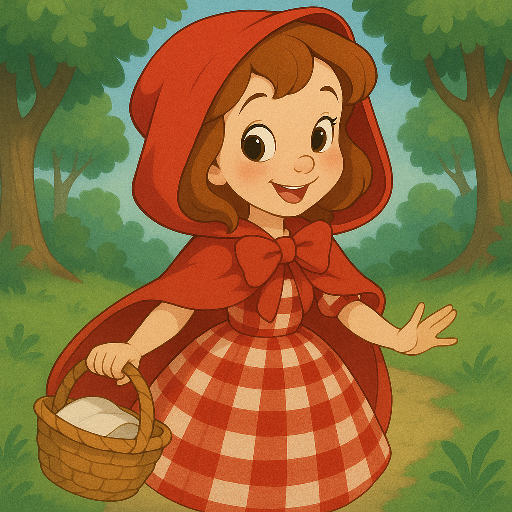 Costume Template: LITTLE RED RIDING HOOD