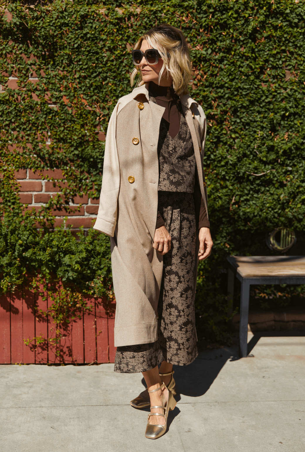 Long Sleeve Turtleneck Top - Chocolate
