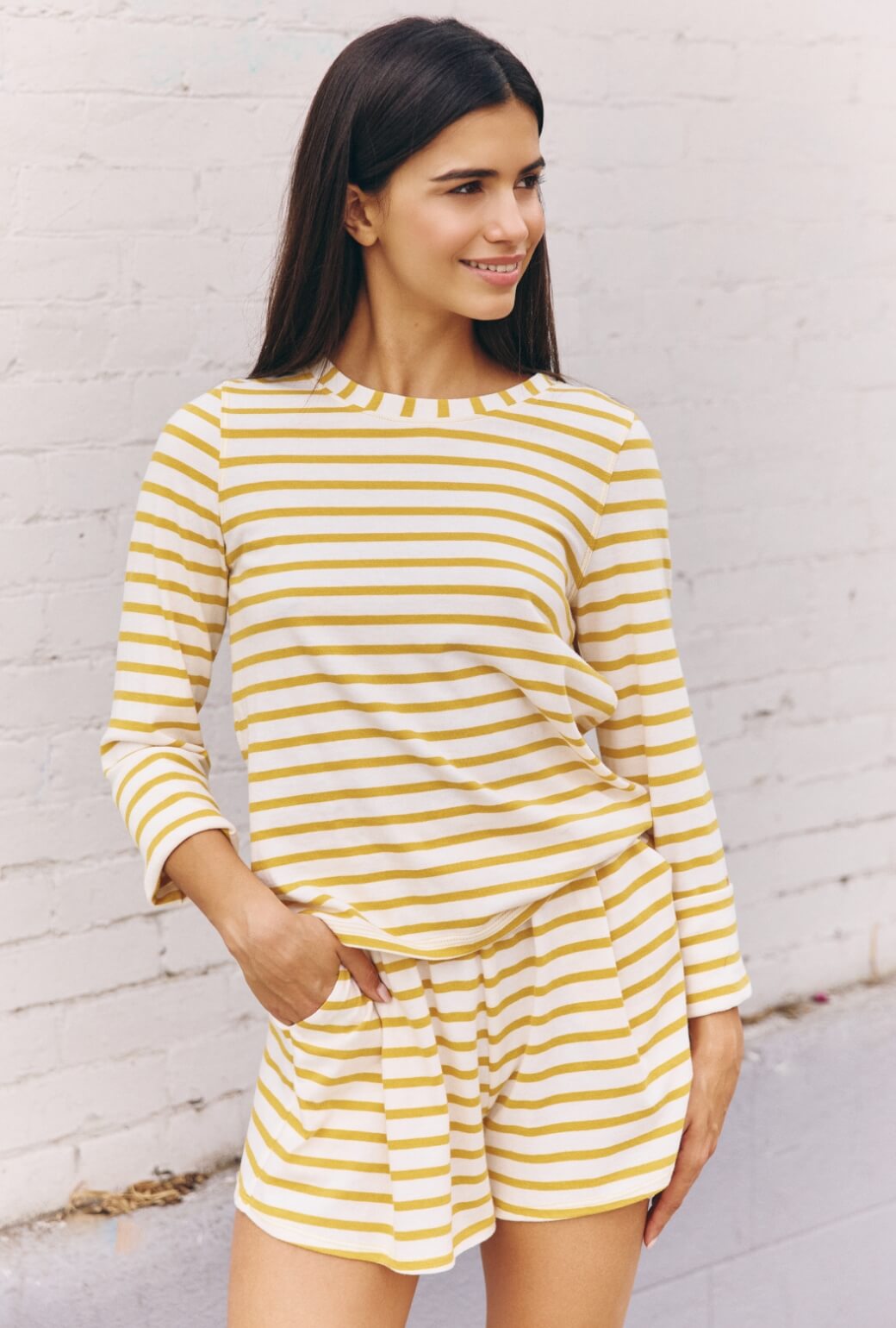 Lounge Set - Marigold Stripe