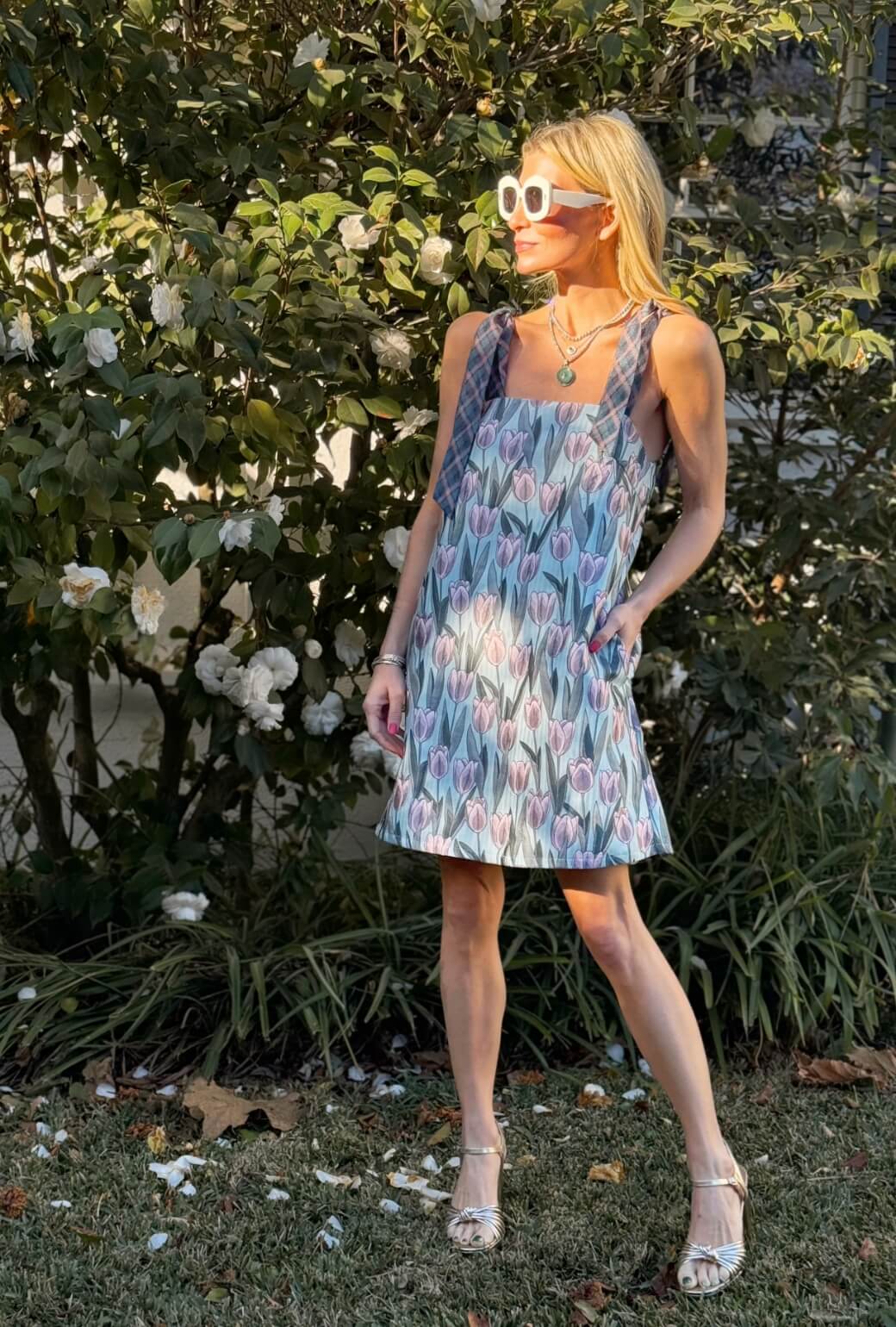 Pillar Dress MINI - Tulip Jacquard