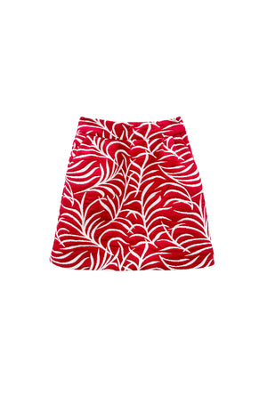 Maggie Mini Skirt - Garnet