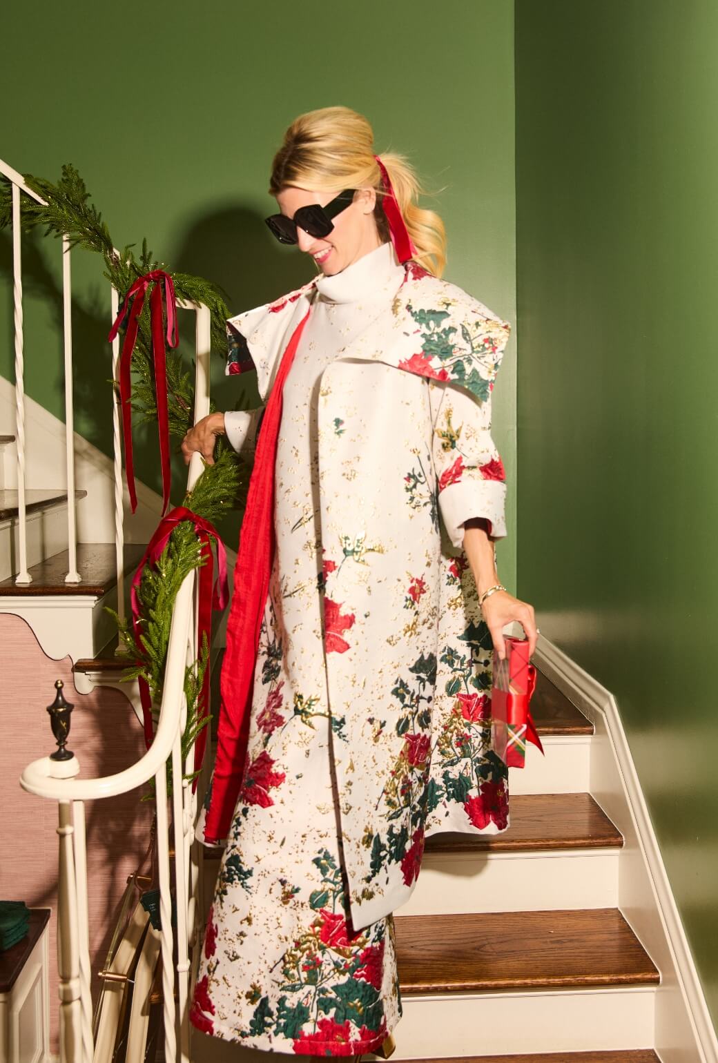 Maxi Mod Dress - Holiday Brocade