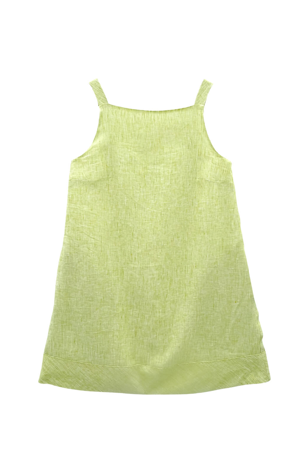 Buru x Megan Stokes The Megan MINI Dress - Green Apple Linen