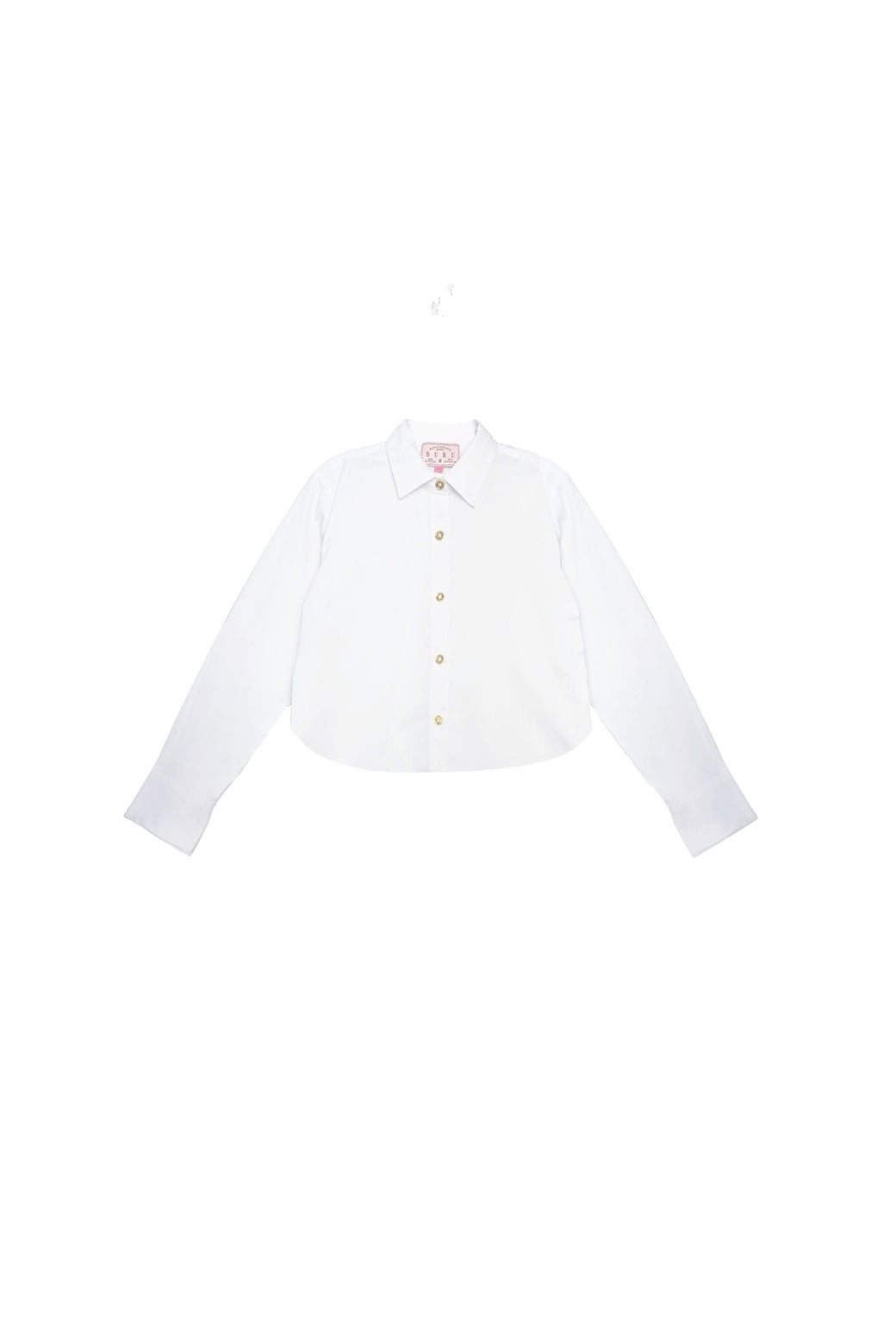 dillards gold label dress shirts Mel Button Down Cropped Shirt