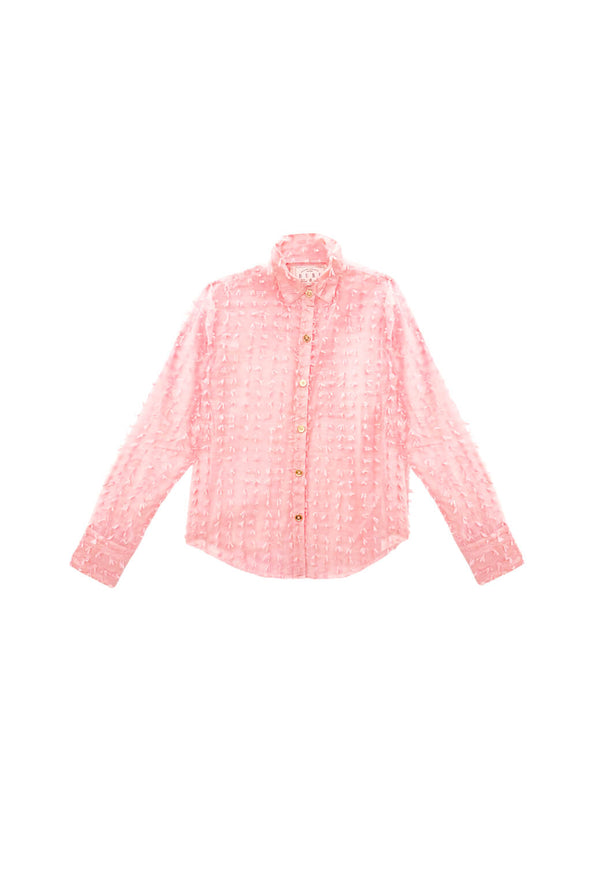 Mel Button Down Shirt - Blush Bows