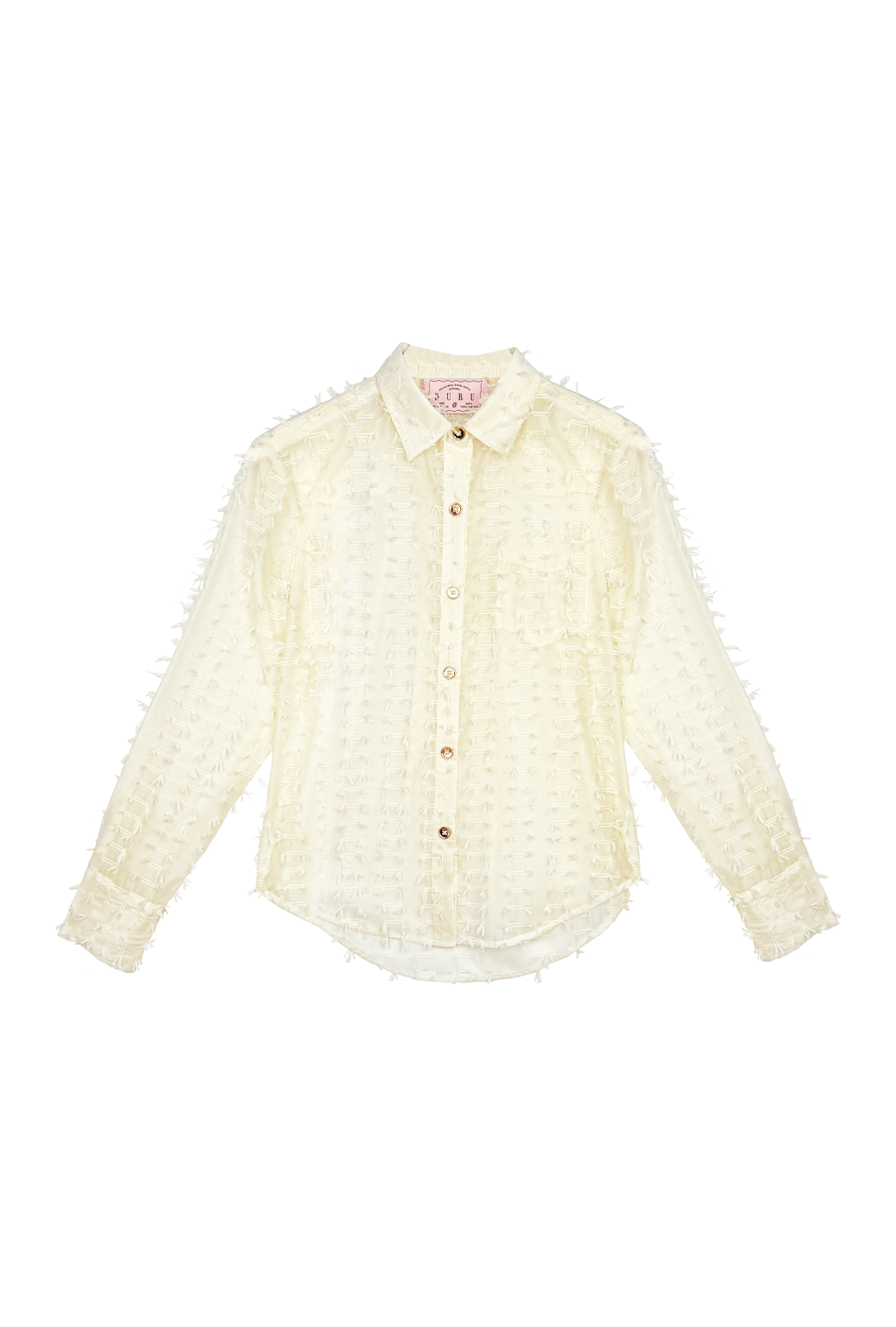 Mel Button Down Shirt - Ivory Bows