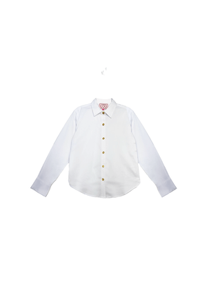 Mel Button Down Shirt - White