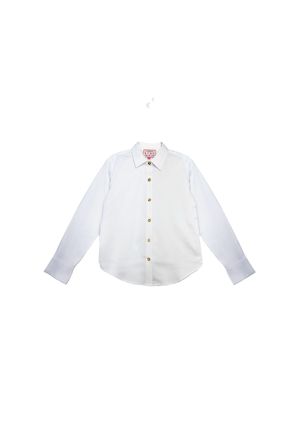 Mel Button Down Shirt - White