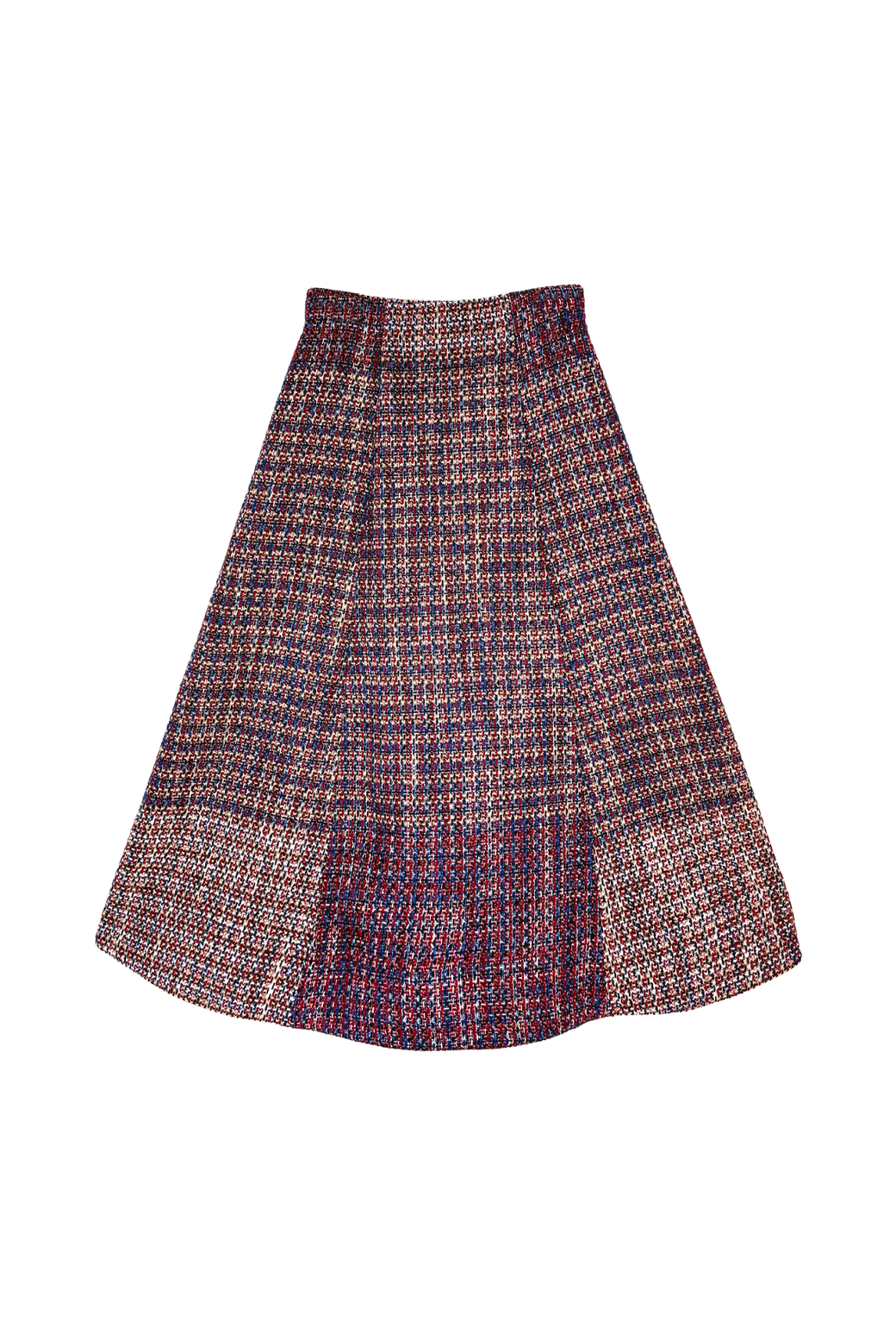 Midi Guest Skirt - Cranberry Tweed