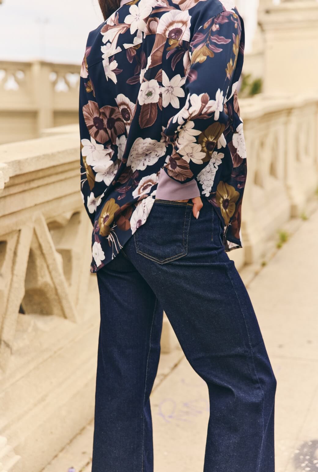 Patch Pocket Jeans - Midnight Denim