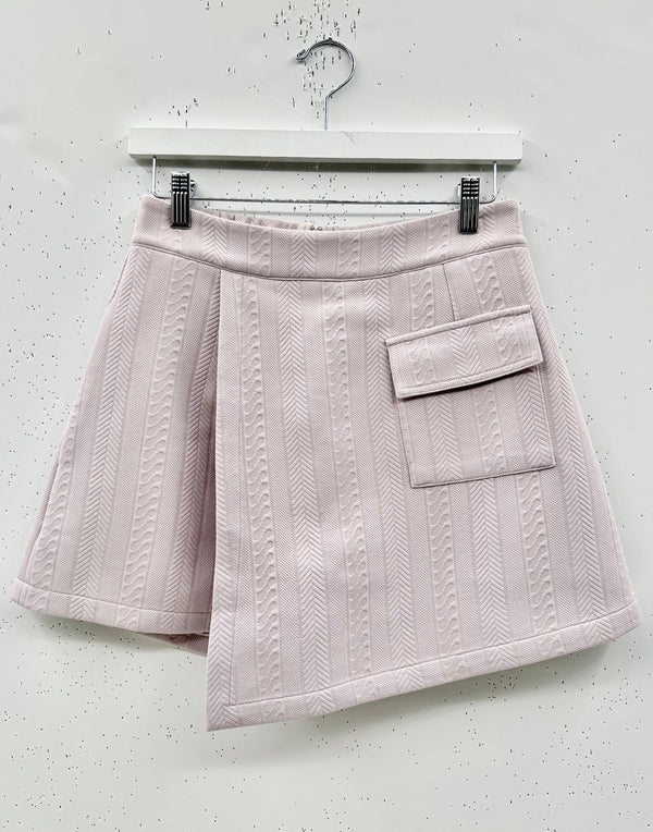 SAMPLE - The Serena Skort - Lilac Cable-knit