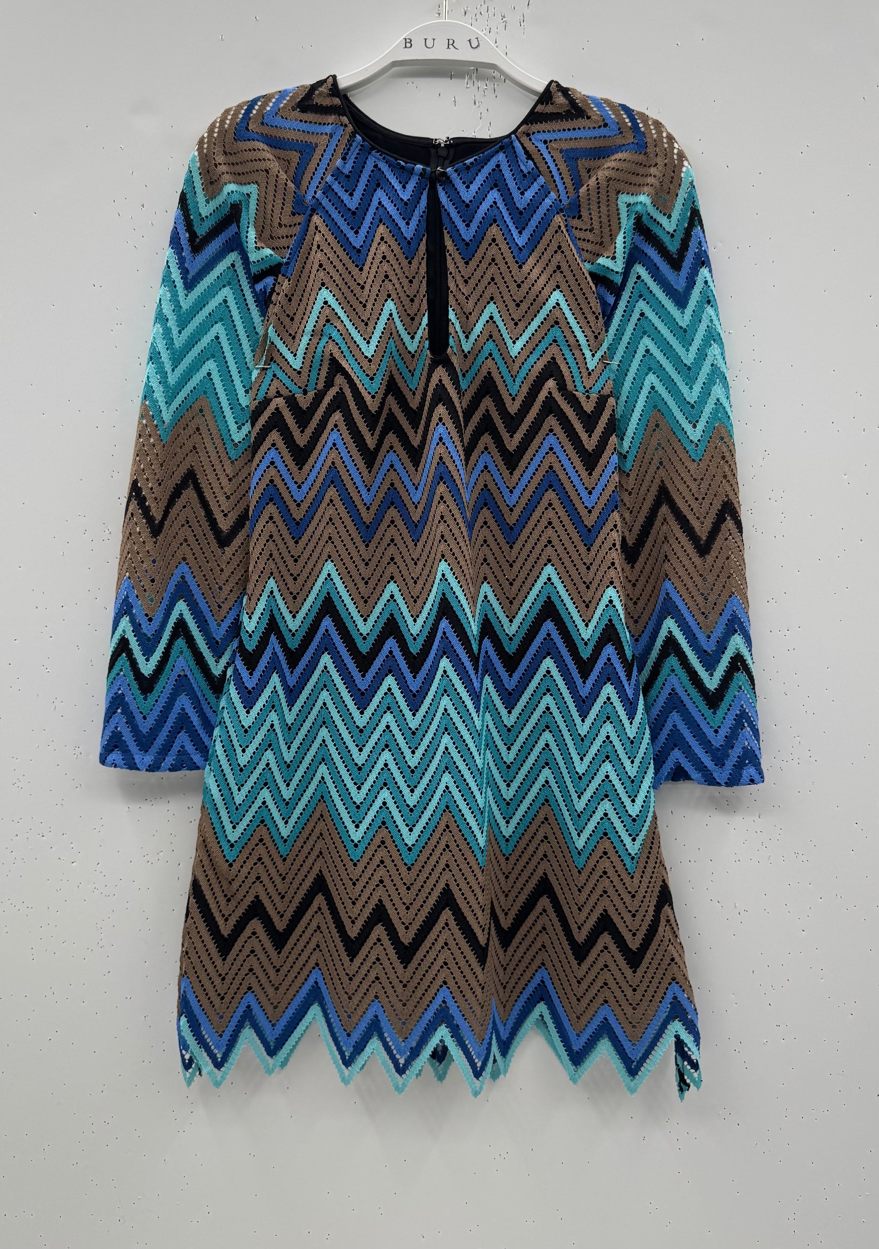 SAMPLE - The CZ Shift Dress - Flame Stitch