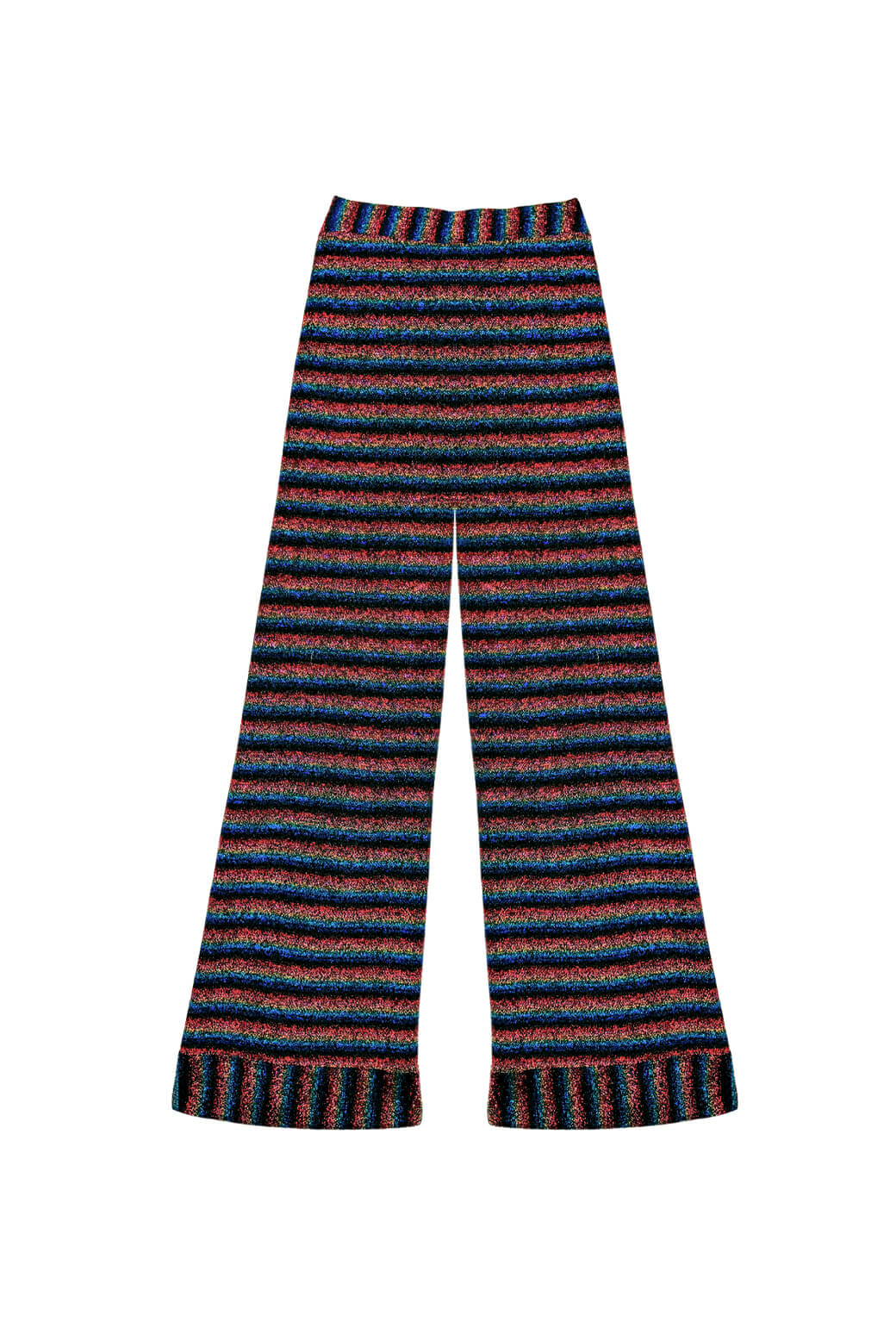Poolside Flat Front Trousers - Rainbow Shimmer