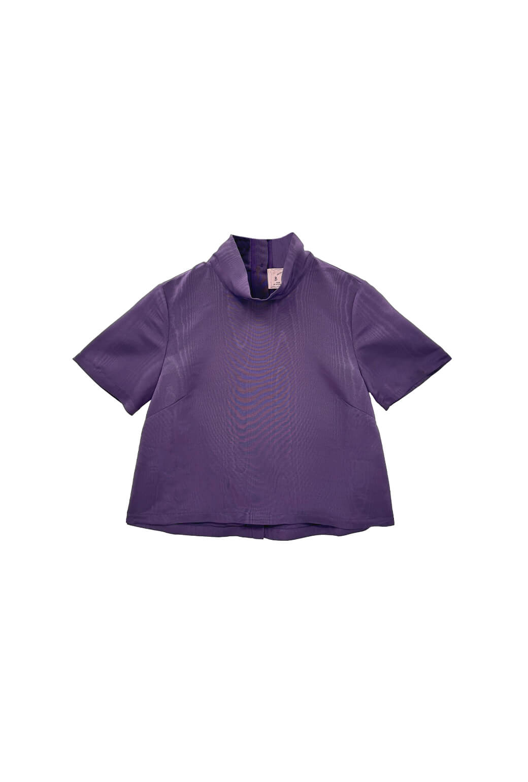 Short Sleeve Mod Top - Eggplant Moiré