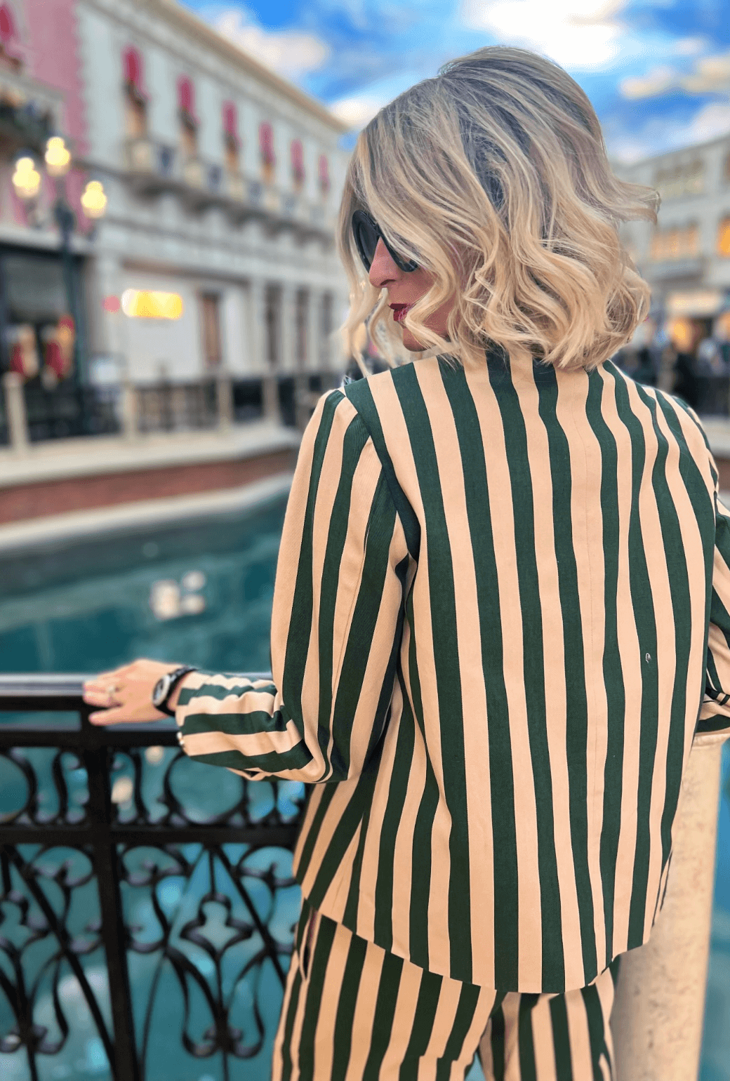 Swell Jacket - Emerald Stripe