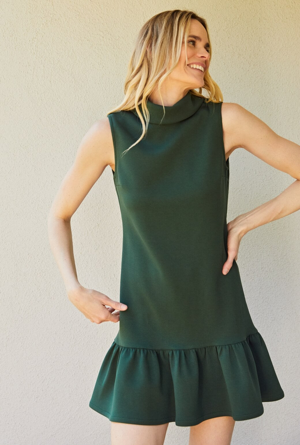 The Birdie Dress - Deep Green S The Birdie Dress - Deep Green S