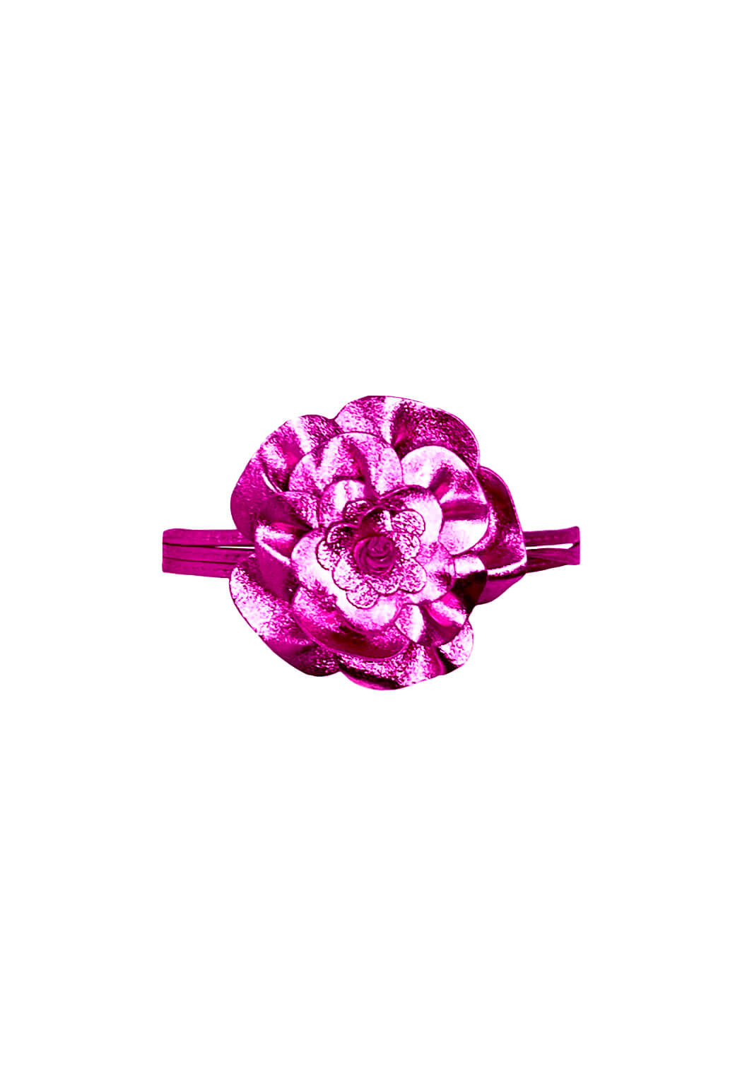The Carrie Belt - Metallic Hot Pink